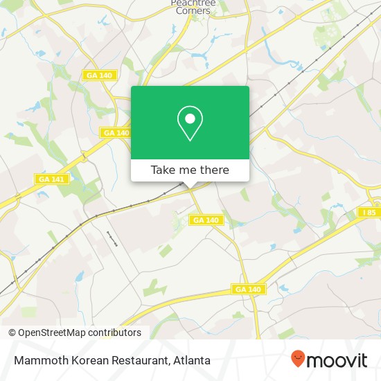Mammoth Korean Restaurant map
