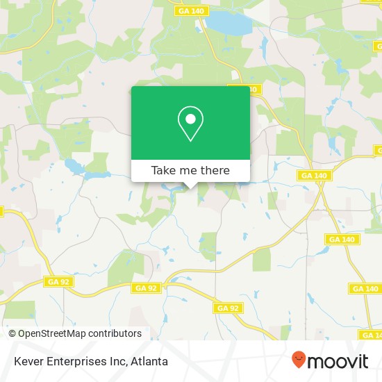 Kever Enterprises Inc map