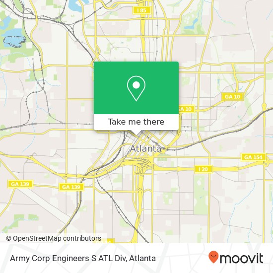 Army Corp Engineers S ATL Div map