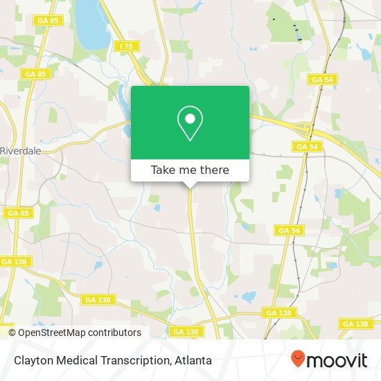 Mapa de Clayton Medical Transcription