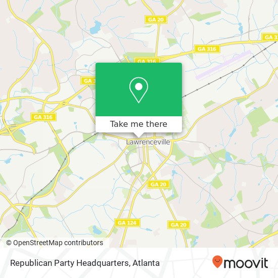 Republican Party Headquarters map