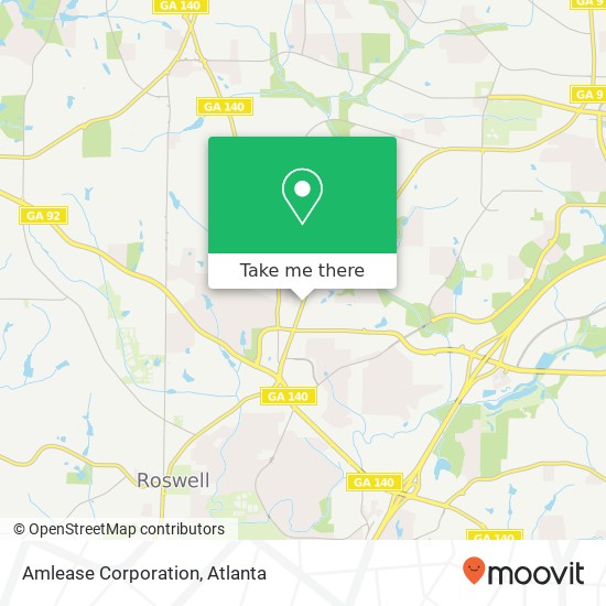 Mapa de Amlease Corporation