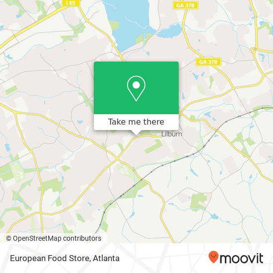 European Food Store map