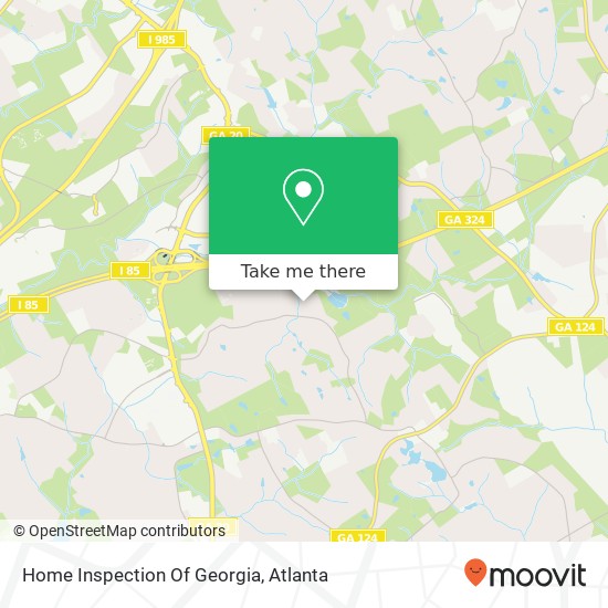 Home Inspection Of Georgia map