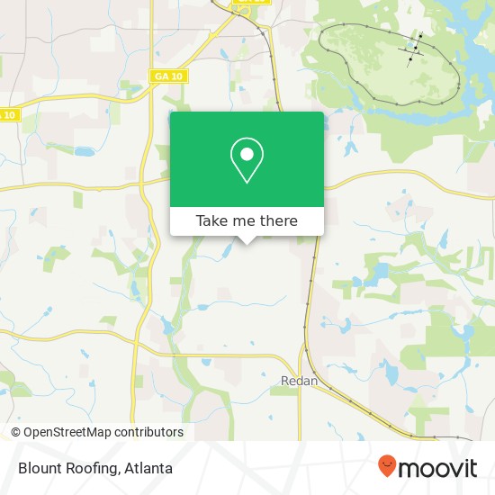 Blount Roofing map