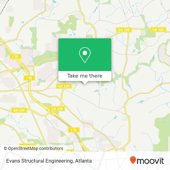 Evans Structural Engineering map