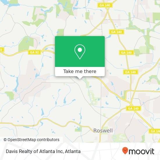 Davis Realty of Atlanta Inc map