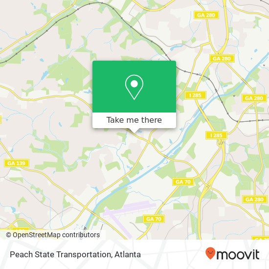 Peach State Transportation map