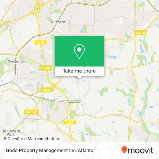 Mapa de Gods Property Management Inc