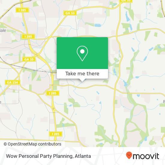 Wow Personal Party Planning map