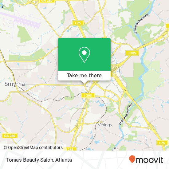 Tonia's Beauty Salon map