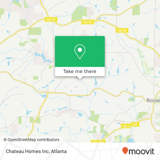 Mapa de Chateau Homes Inc