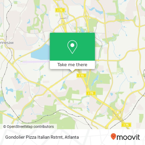Gondolier Pizza Italian Rstrnt map