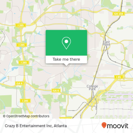 Mapa de Crazy B Entertainment Inc