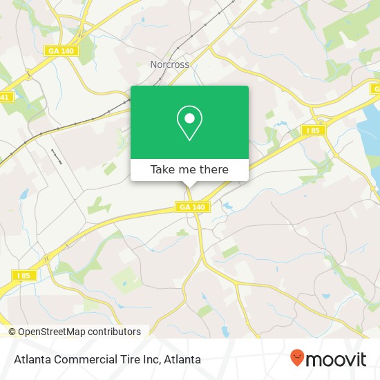 Mapa de Atlanta Commercial Tire Inc