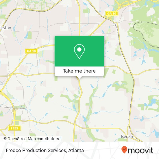 Fredco Production Services map