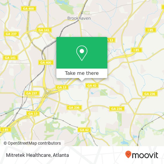 Mitretek Healthcare map