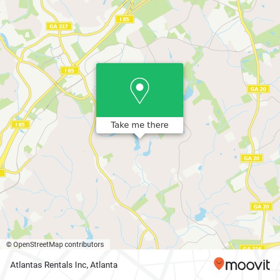 Atlantas Rentals Inc map