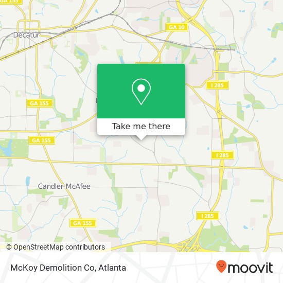 Mapa de McKoy Demolition Co