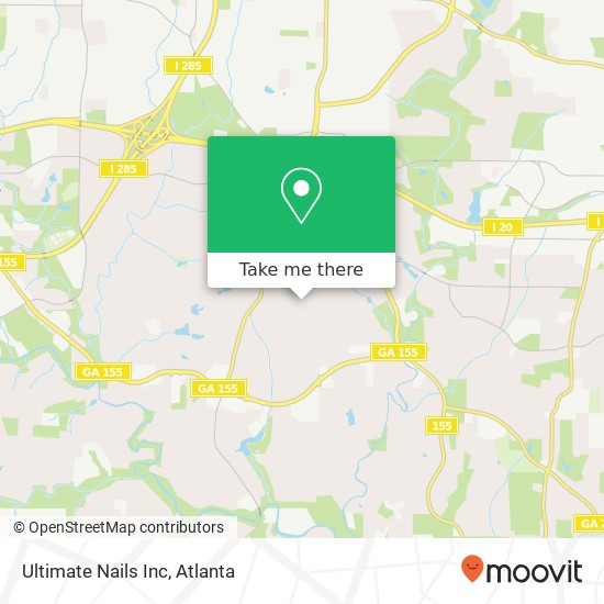 Ultimate Nails Inc map