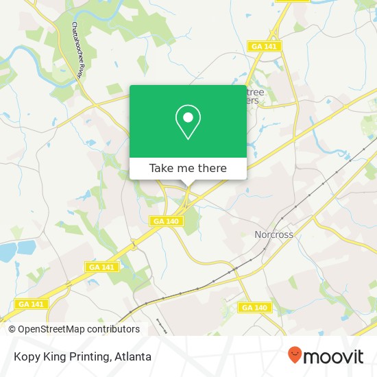 Kopy King Printing map