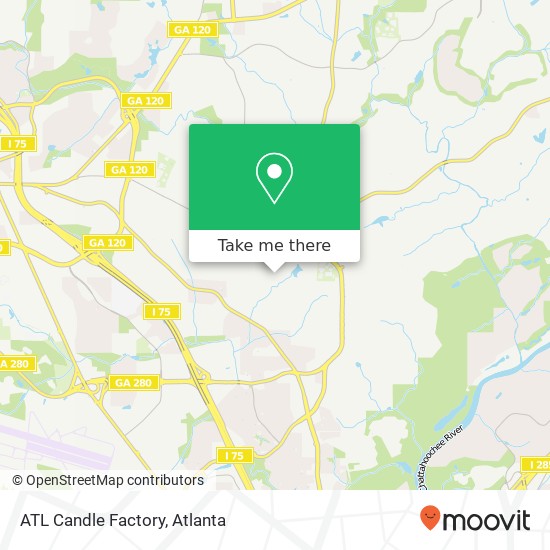 ATL Candle Factory map