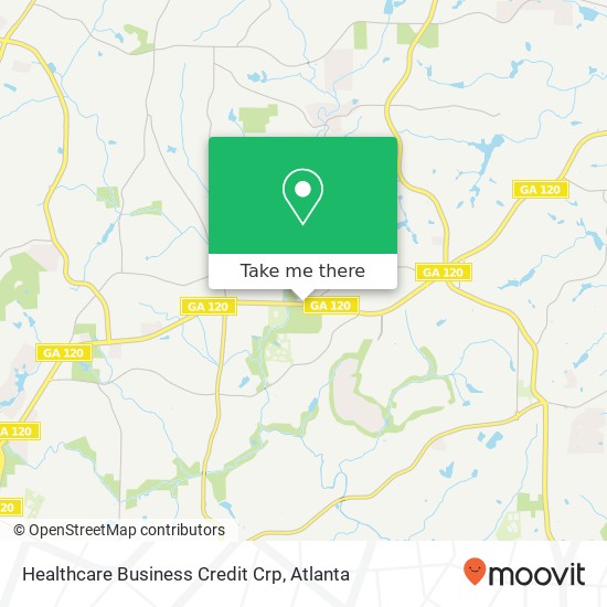 Healthcare Business Credit Crp map