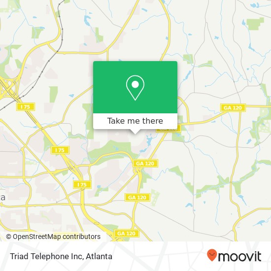 Triad Telephone Inc map