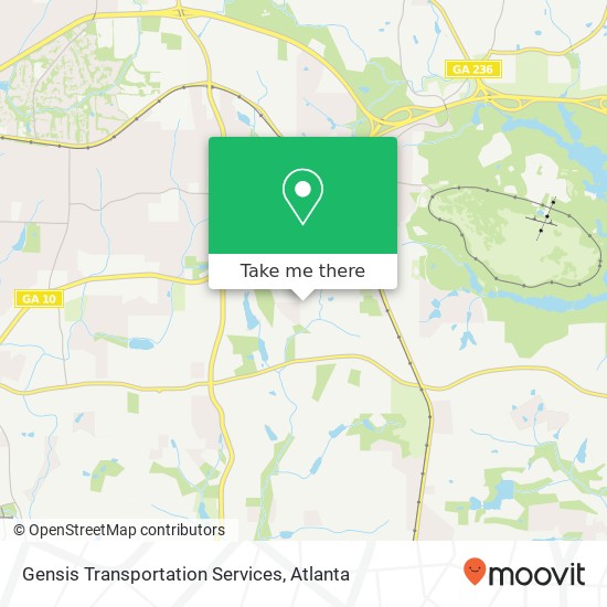 Mapa de Gensis Transportation Services