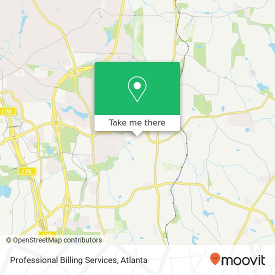 Professional Billing Services map