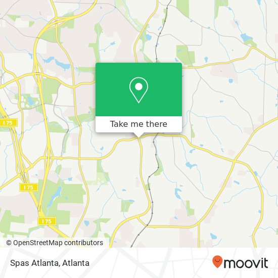 Spas Atlanta map