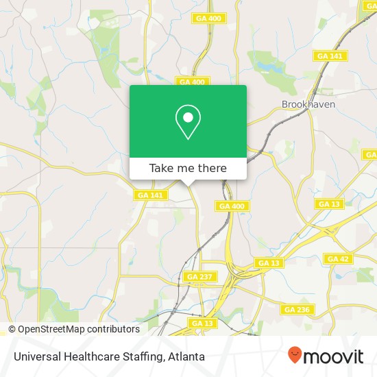 Mapa de Universal Healthcare Staffing