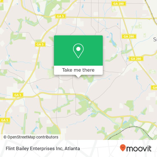 Flint Bailey Enterprises Inc map