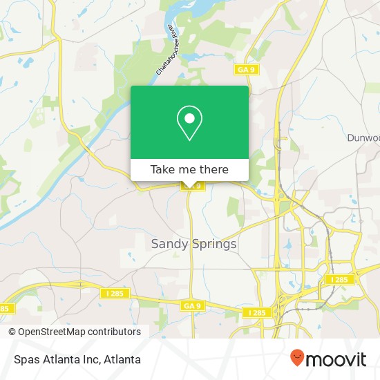 Spas Atlanta Inc map