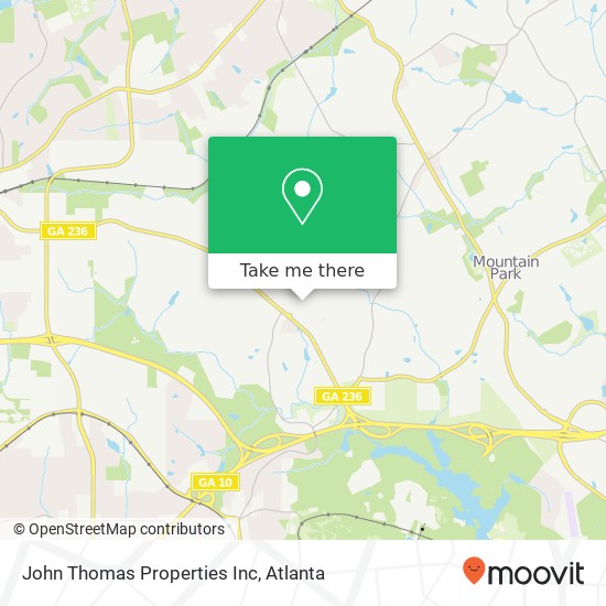 John Thomas Properties Inc map