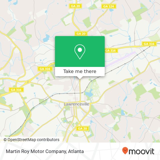Martin Roy Motor Company map