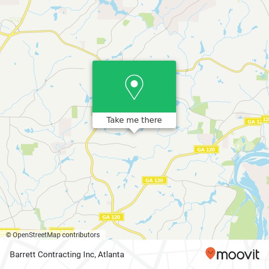 Barrett Contracting Inc map
