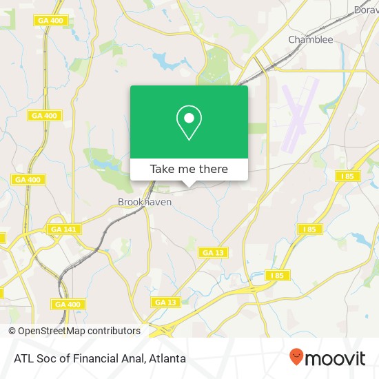 Mapa de ATL Soc of Financial Anal