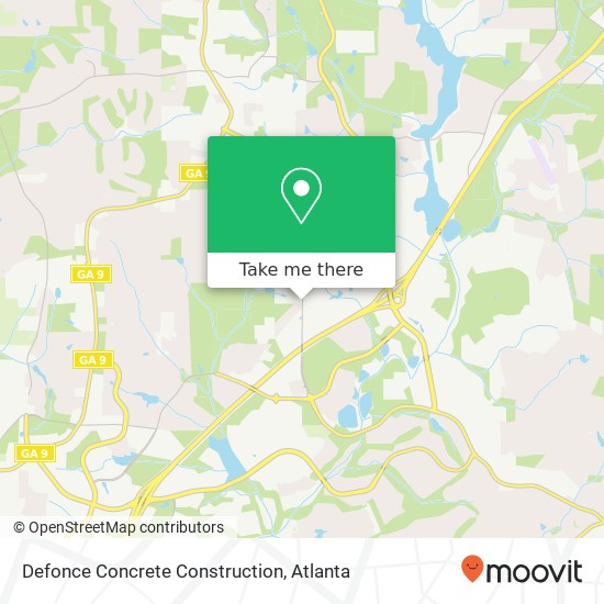 Defonce Concrete Construction map