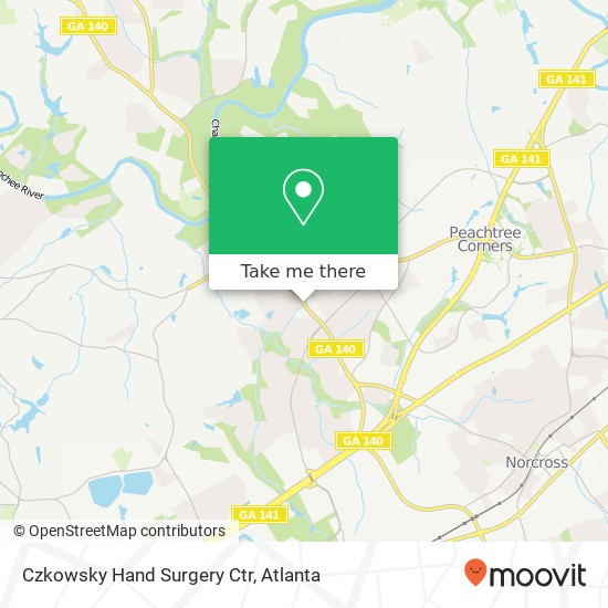 Mapa de Czkowsky Hand Surgery Ctr