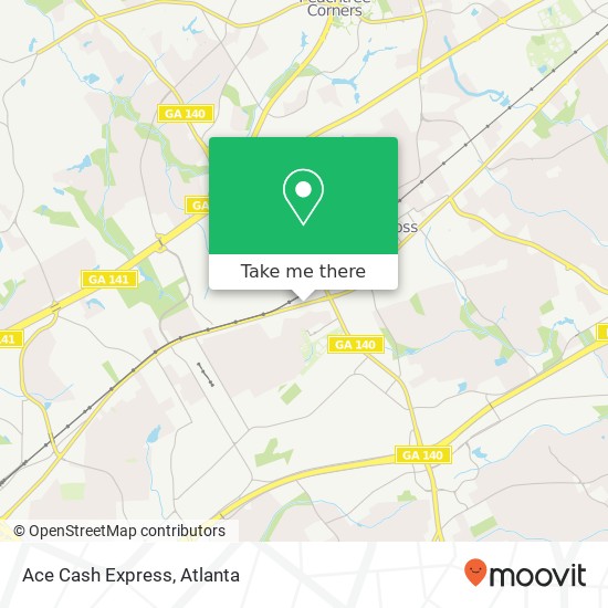 Ace Cash Express map