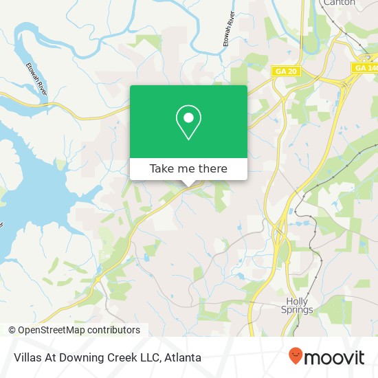 Villas At Downing Creek LLC map
