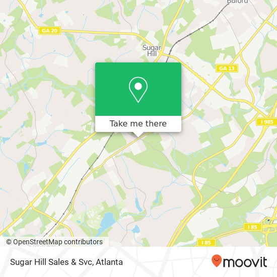 Sugar Hill Sales & Svc map