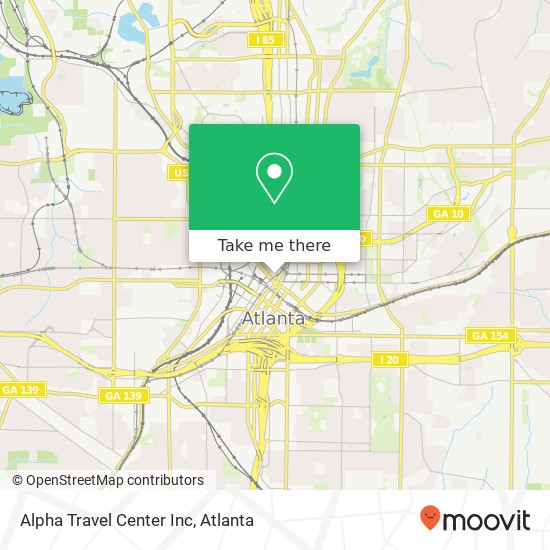 Alpha Travel Center Inc map