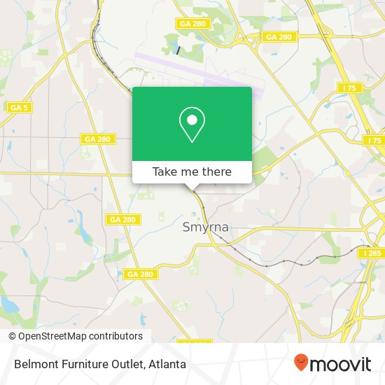 Belmont Furniture Outlet map