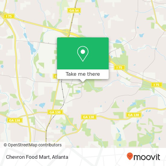 Mapa de Chevron Food Mart