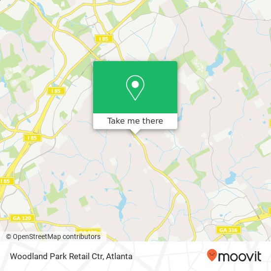Woodland Park Retail Ctr map