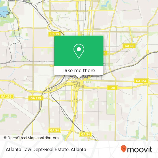 Mapa de Atlanta Law Dept-Real Estate