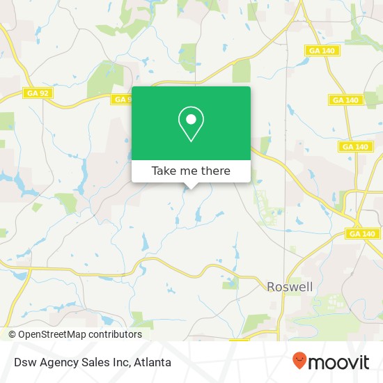 Dsw Agency Sales Inc map