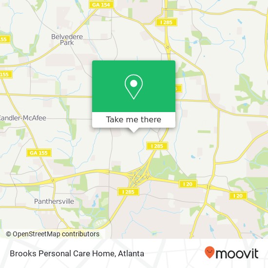 Brooks Personal Care Home map